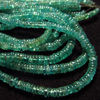 SUPER NEW --16 Inches --RARE Finest --Sky Green Blue Apatite Smooth Polished Wheel Shape Beads --Size 4 - 5 mm Approx